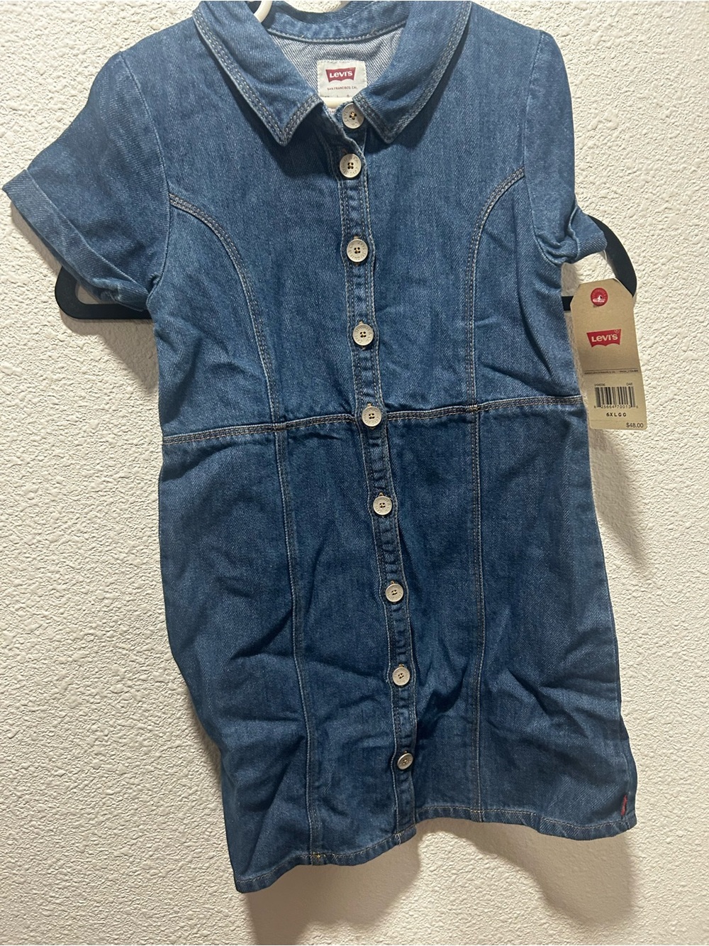 Levi's Medium Blue Denim Button-Up Top